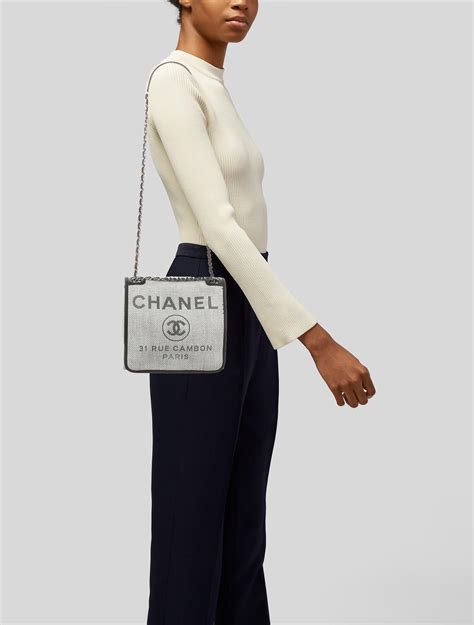 chanel deauville messenger bag|More.